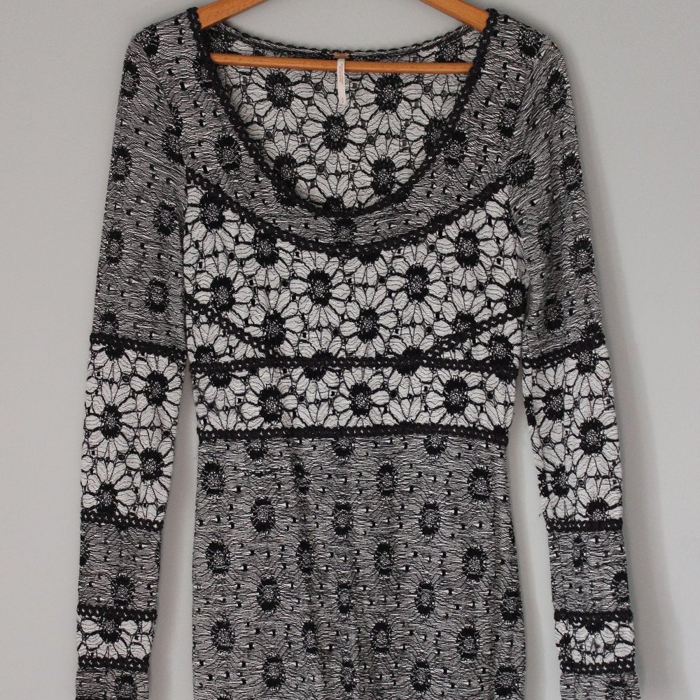 Free People Long Sleeve Bodycon Mini Dress